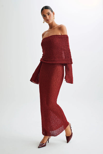 AURELIA Off-Shoulder Knit Dress