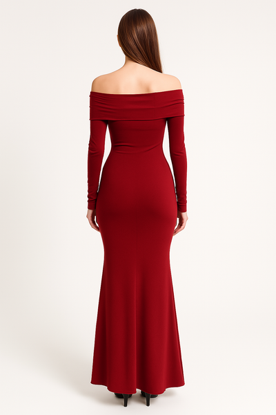 Scarlet Elegance Gown