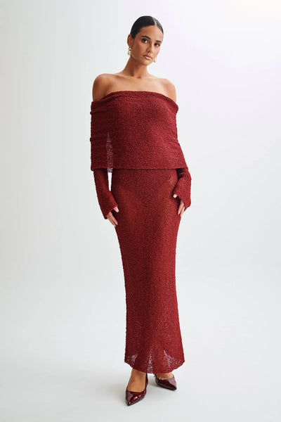 AURELIA Off-Shoulder Knit Dress