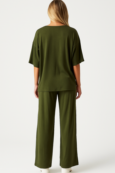 Relaxed Lounge Set – Olive Green