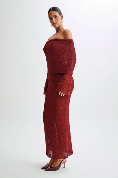 AURELIA Off-Shoulder Knit Dress
