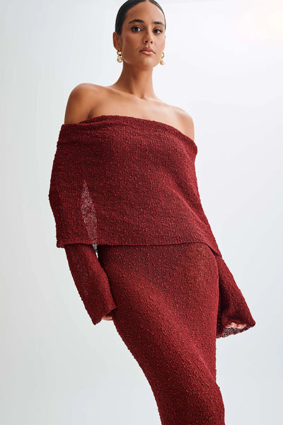 AURELIA Off-Shoulder Knit Dress