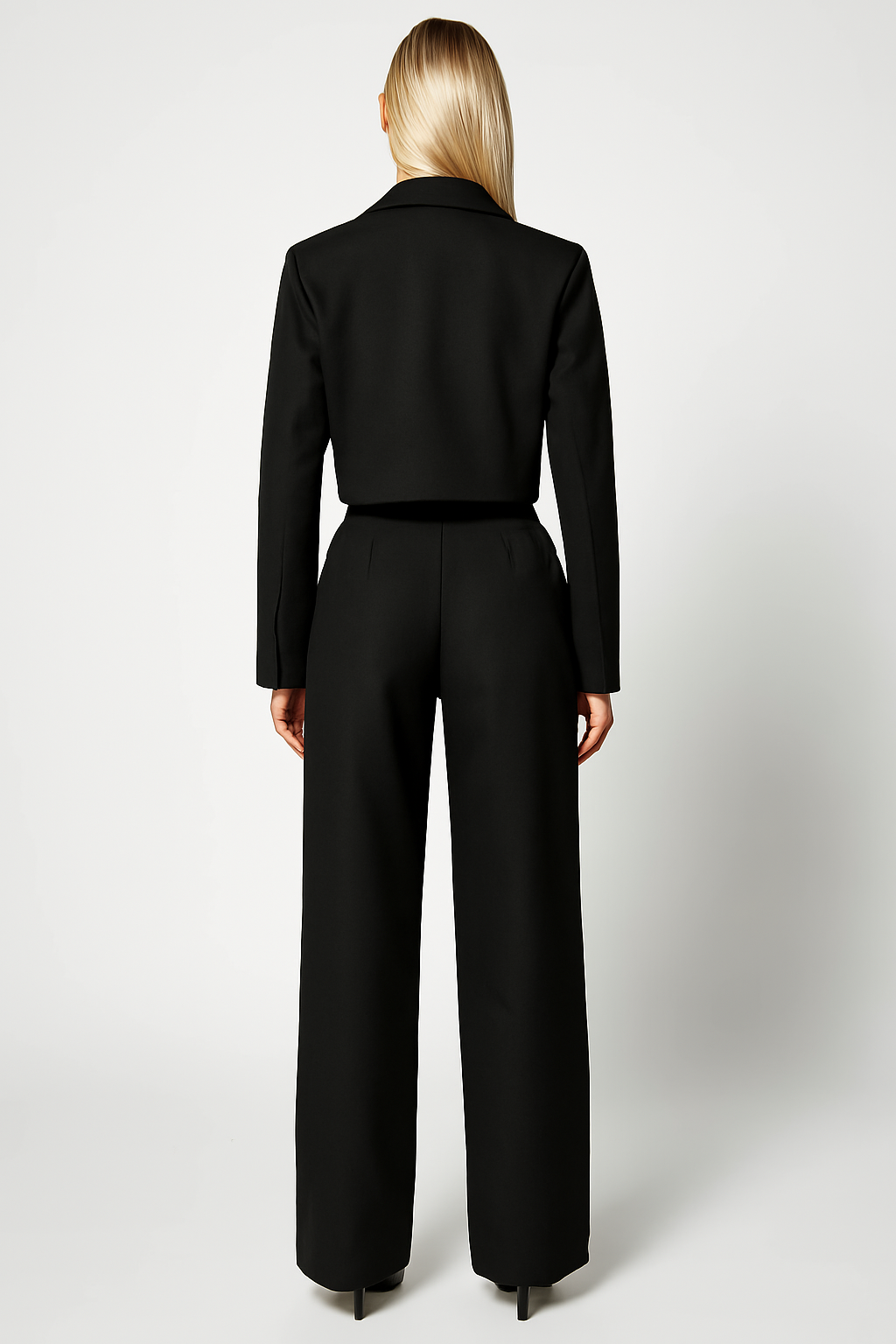 Cropped Blazer Set