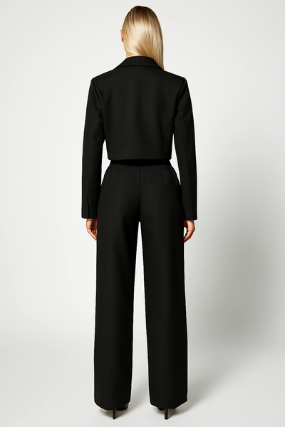 Cropped Blazer Set