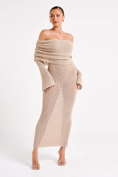 AURELIA Off-Shoulder Knit Dress