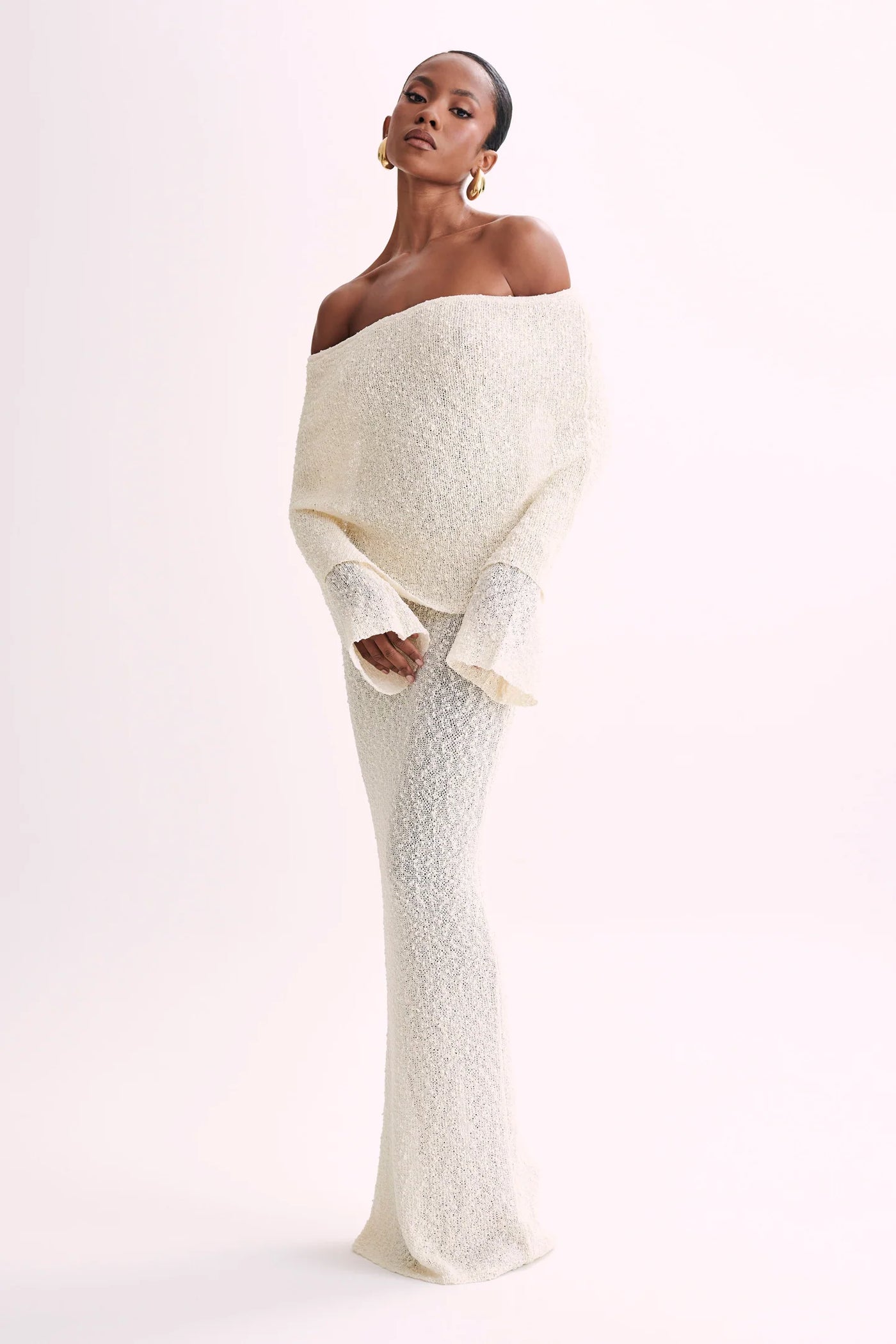 AURELIA Off-Shoulder Knit Dress