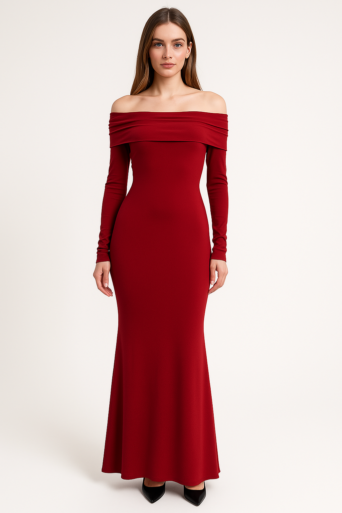 Scarlet Elegance Gown